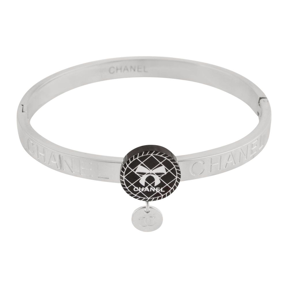 Channel Style Girls Bracelet, Silver, NS-0168