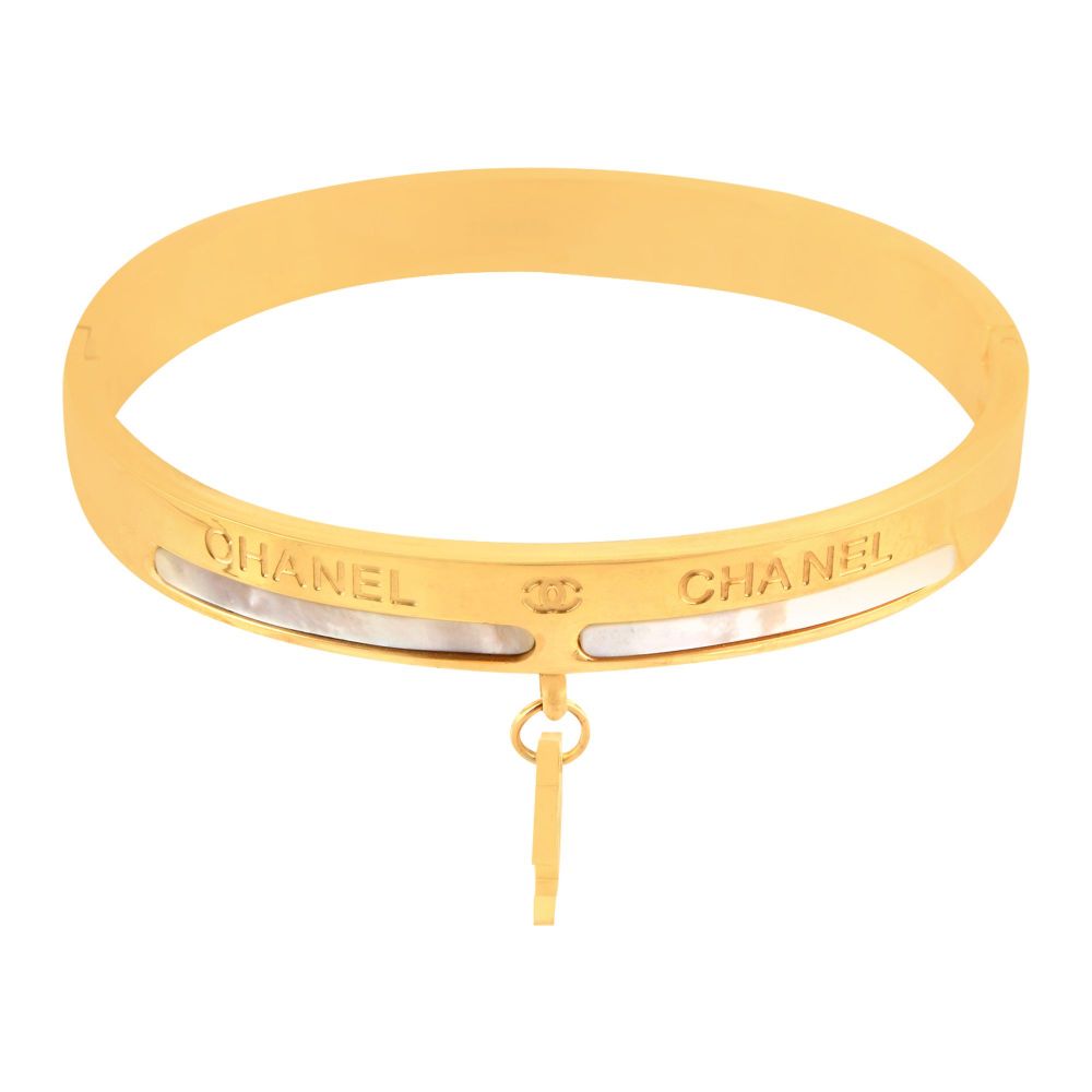Channel Style Girls Bracelet, Golden, NS-0172