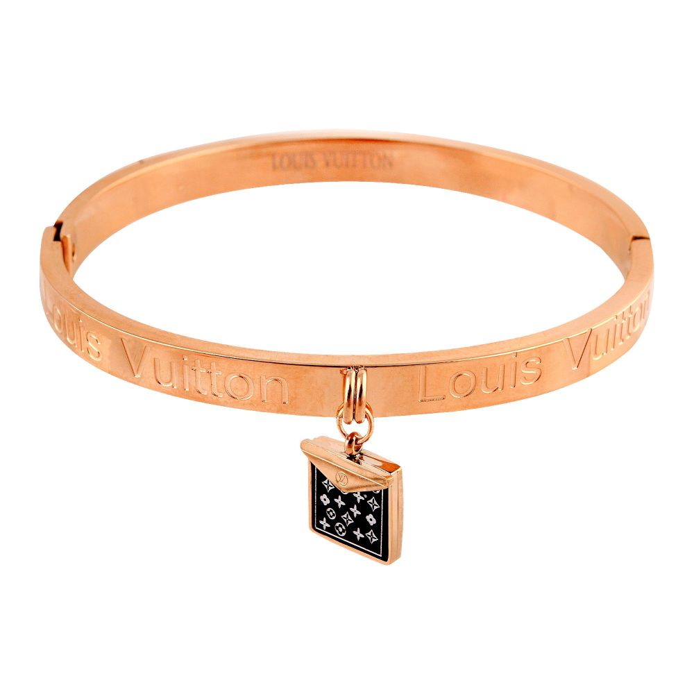 LV Style Girls Bracelet, Rose Gold, NS-0177