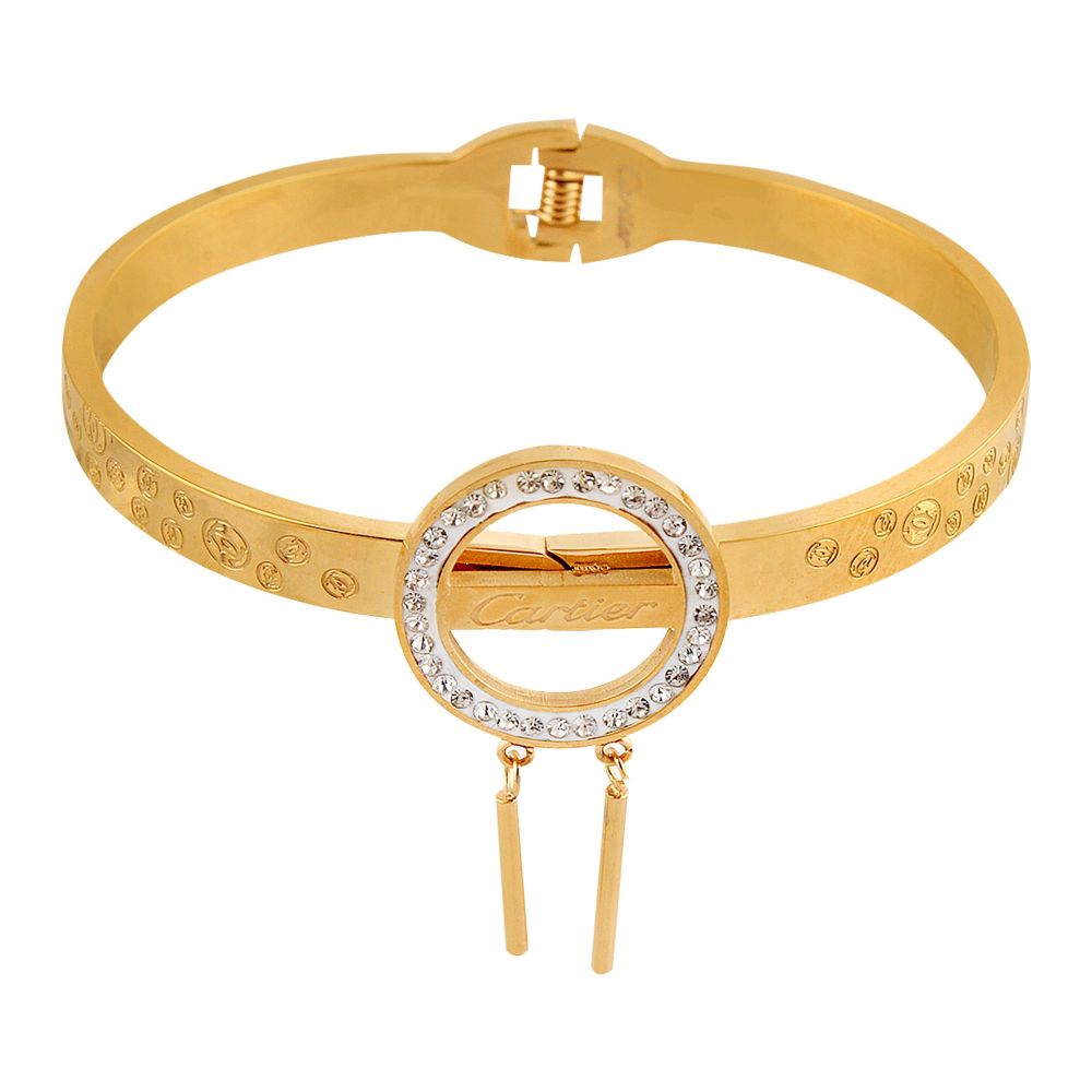 Cartier Style Girls Bracelet, Golden, NS-0180
