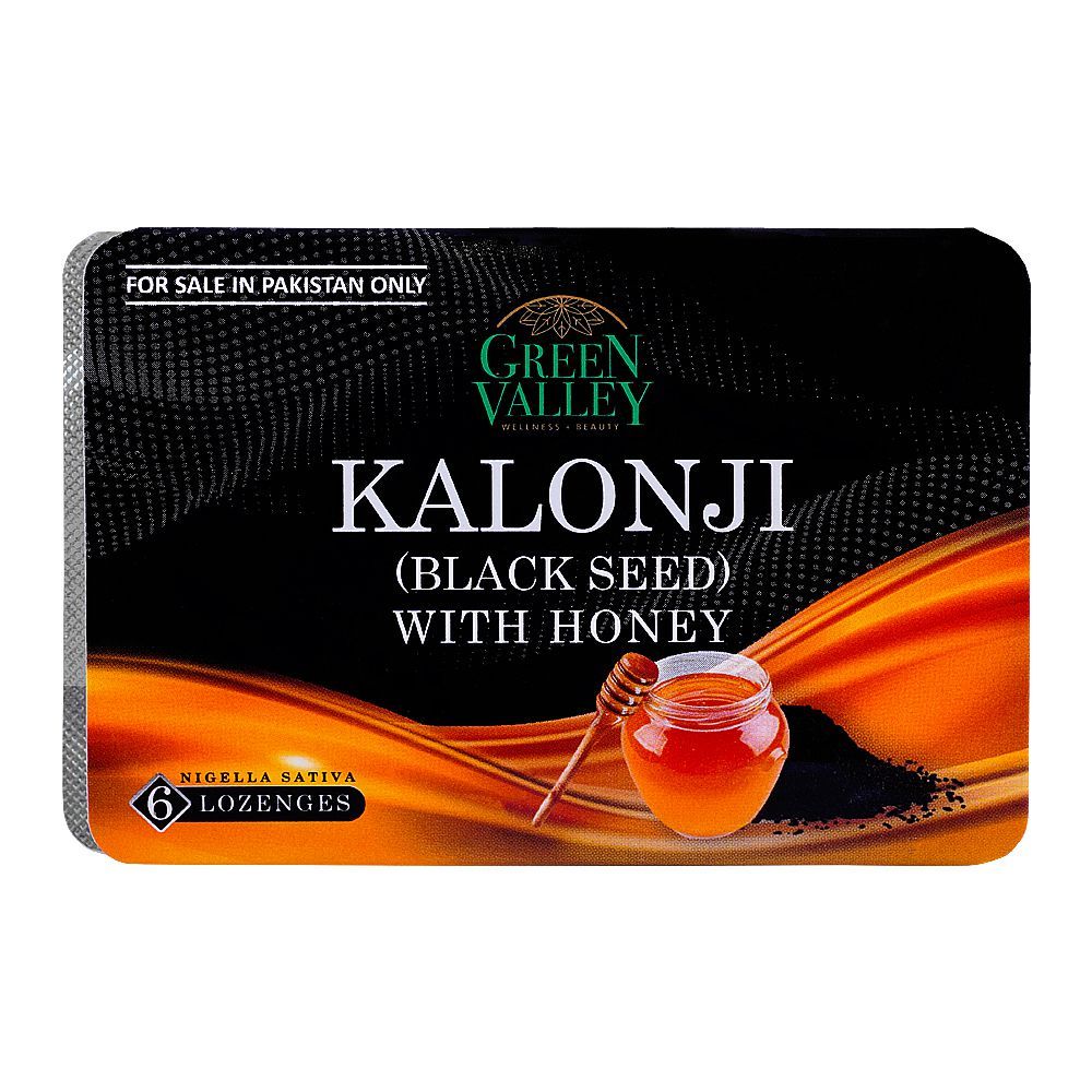 Green Valley Black Seed With Honey Lozenges, 6-Pack