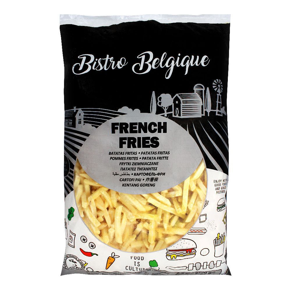 Bistro Belgique French Fries, 7x7mm, 2.5 KG