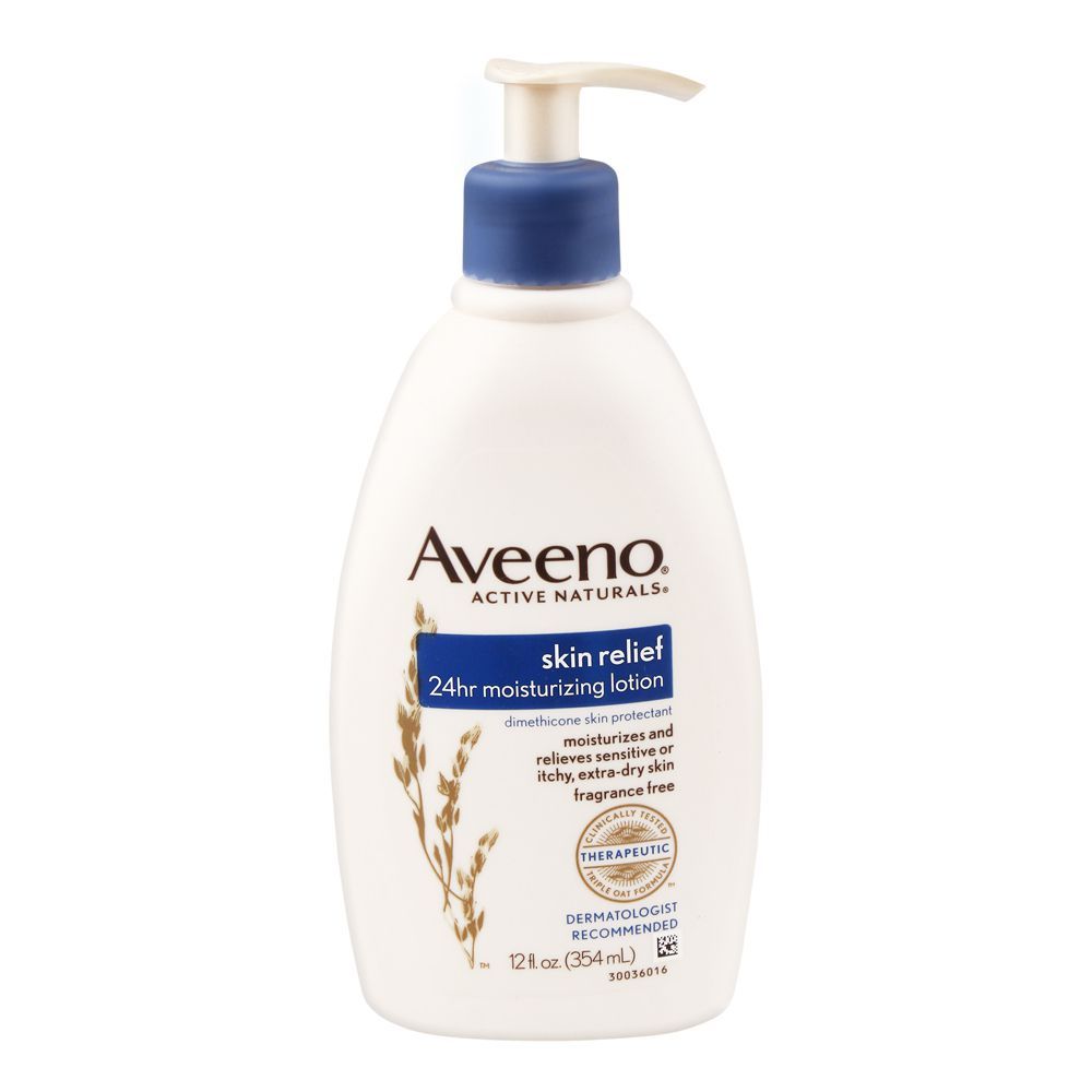 Aveeno Active Naturals Skin Relief 24Hr Moisturizing Lotion, Fragrance Free, 354ml
