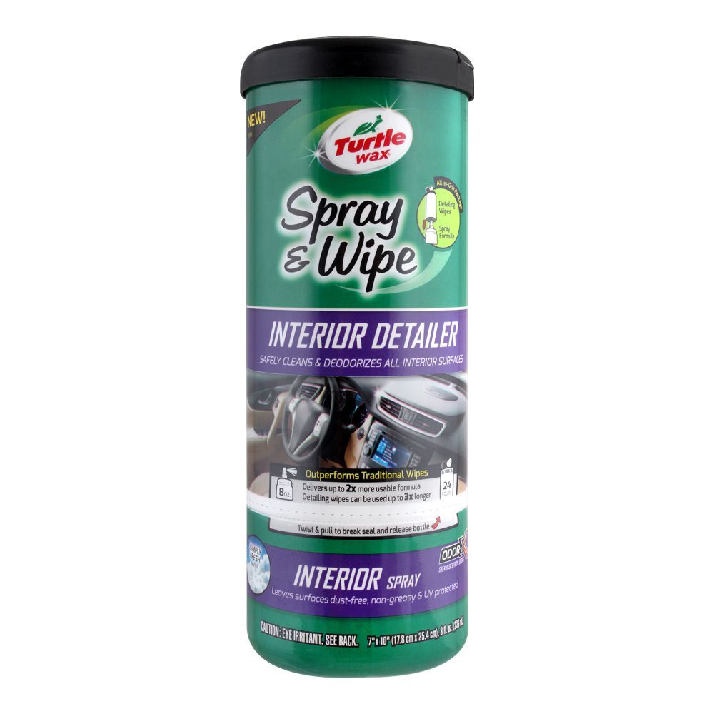 Turtle Wax Spray & Wipe Interior Detailer, 236ml, 50940