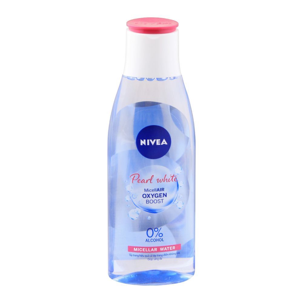 Nivea Pearl White MicellAir Oxygen Boost, Micellar Water, 0% Alcohol, 200ml