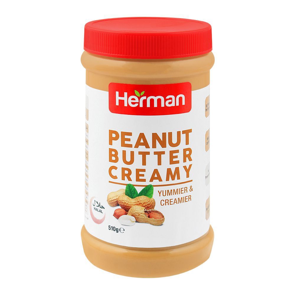 Herman Peanut Butter, Creamy, 510g