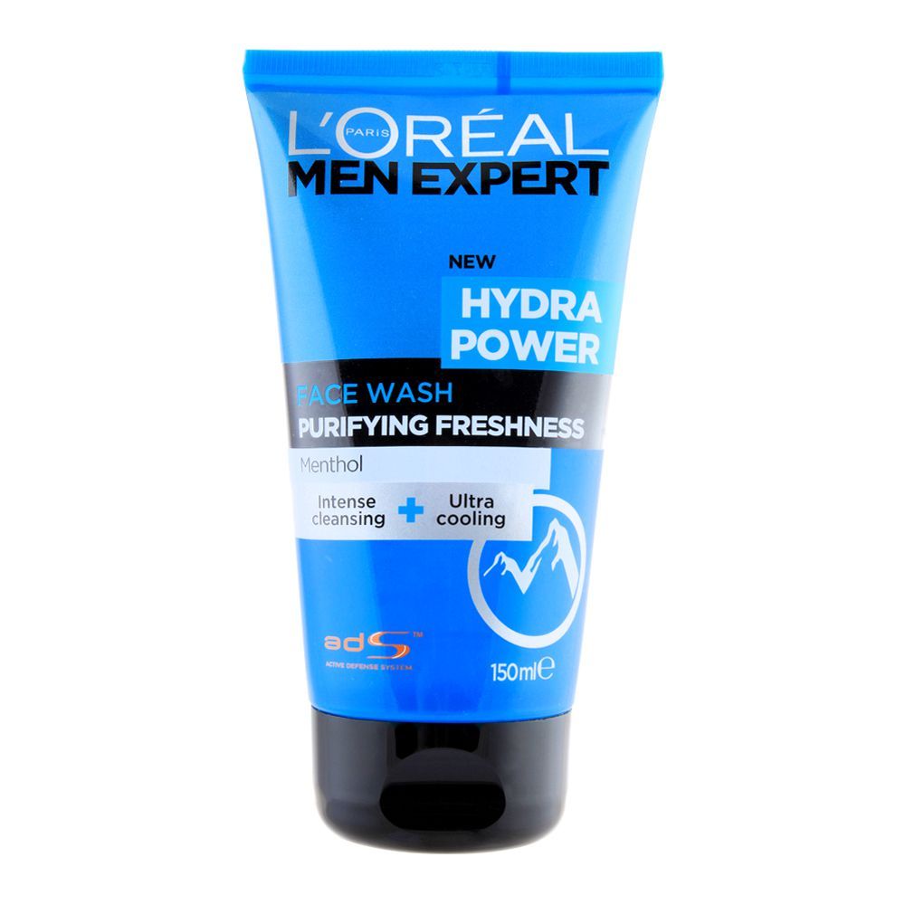 Loreal Paris Men Expert Hydra Power Purifying Freshness Face Wash, Menthol, 150ml