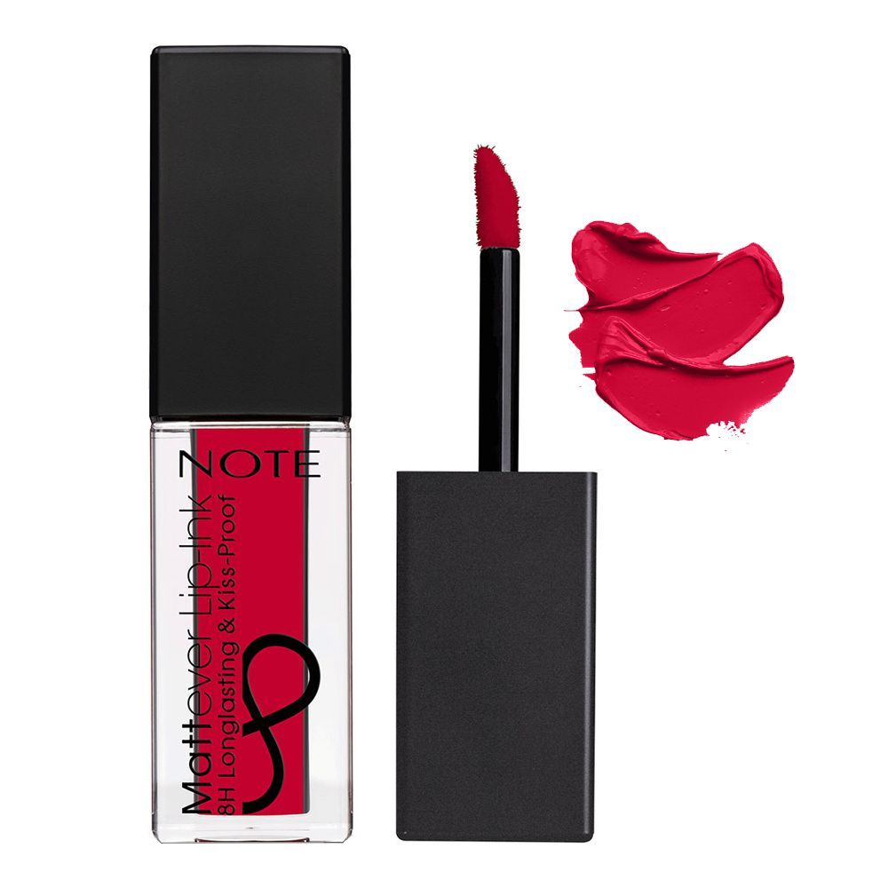 J. Note Mattever Lip Ink, Long Lasting, 12 Fashion Week Pink