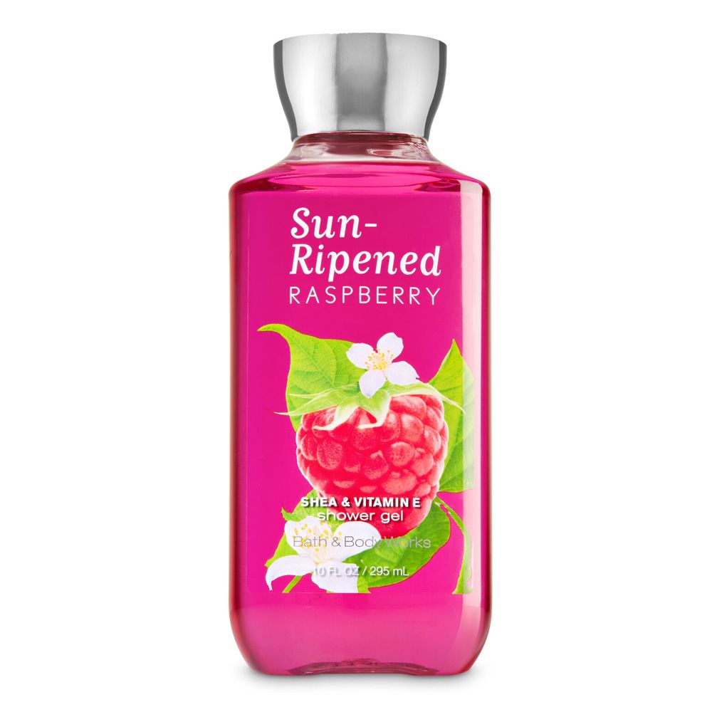Bath & Body Works Sun-Ripped Raspberry Shea & Vitamin E Shower Gel, 295ml