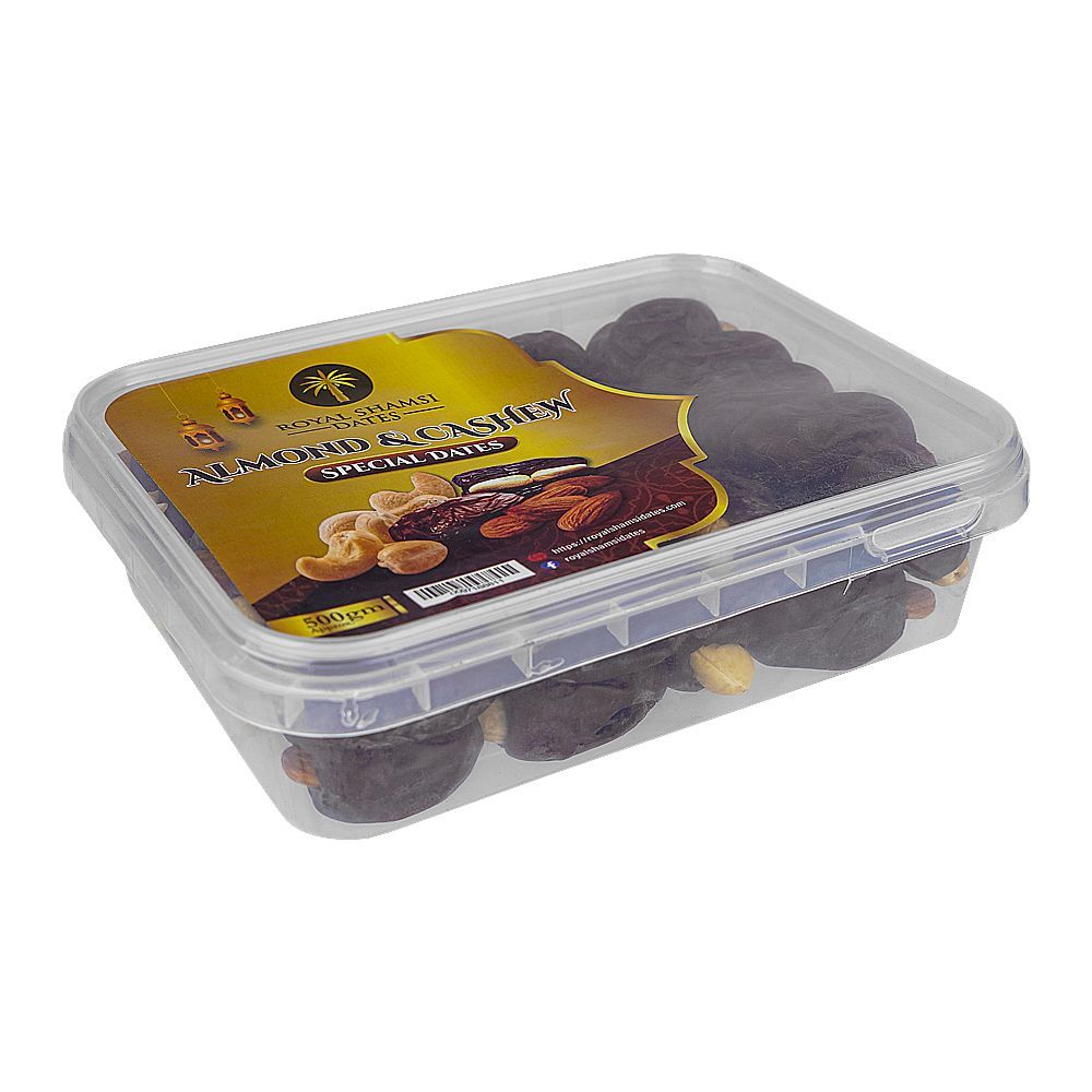 Royal Shamsi Almond & Cashew Special Dates, 500g