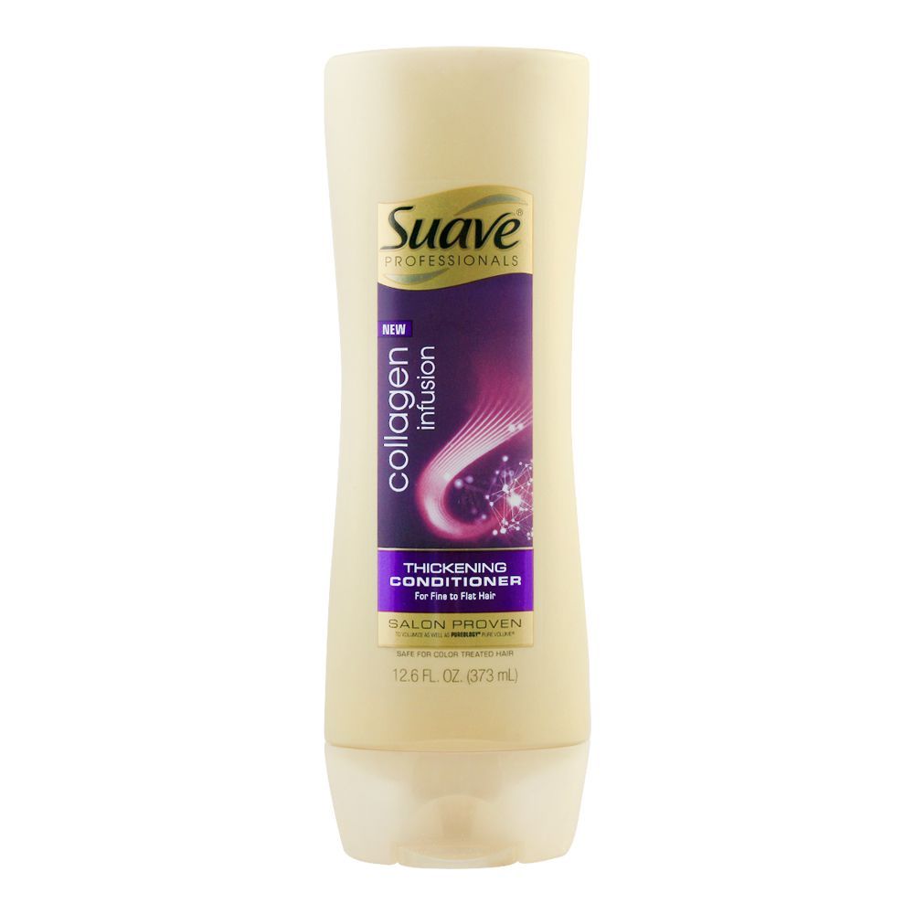 Suave Collagen Infusion Thickening Conditioner, For Fine To Flat Hair, 373ml
