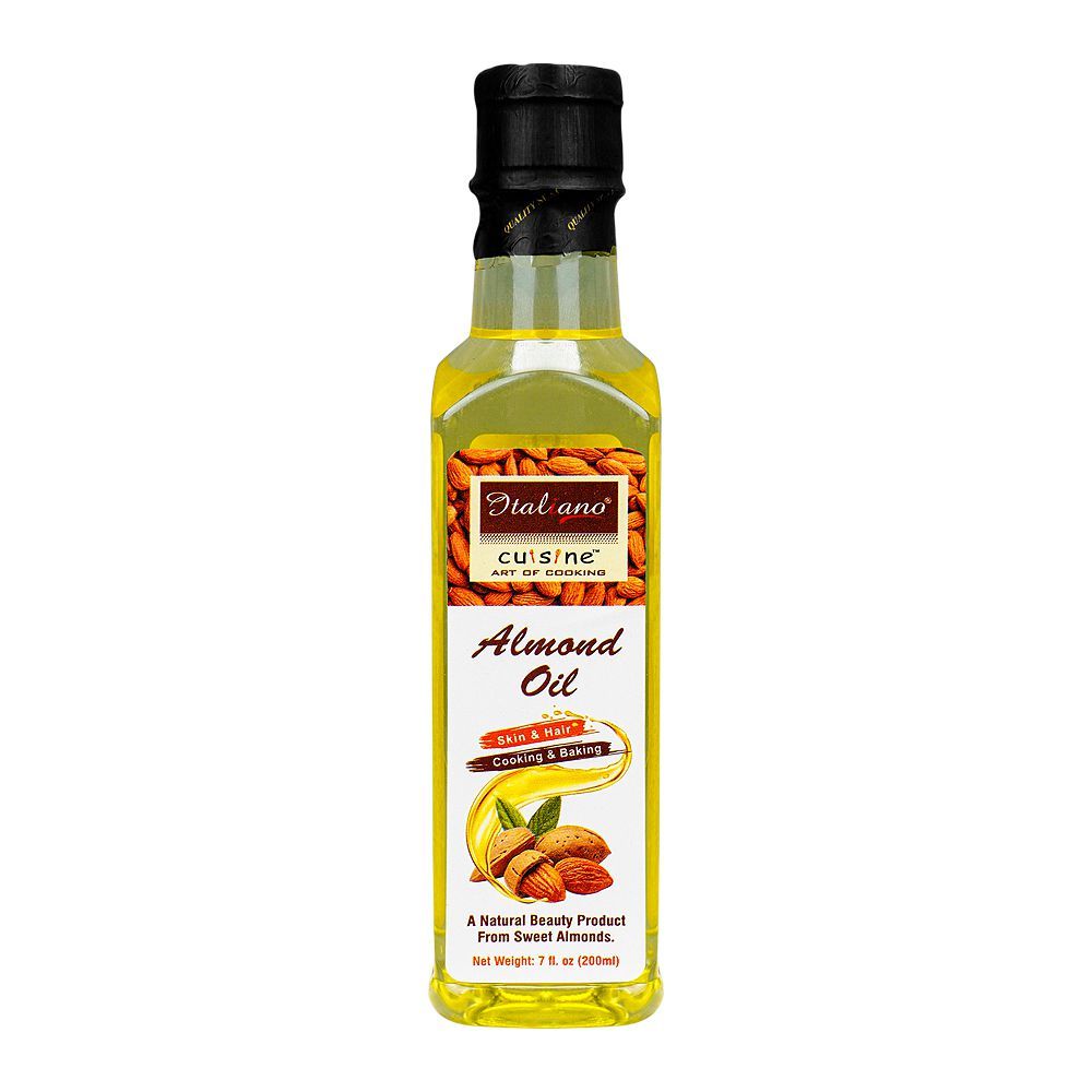 Italiano Almond Oil, For Skin/Hair/Cooking & Baking, 225ml