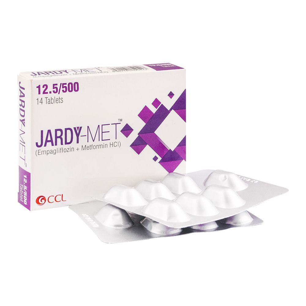 CCL Pharmaceuticals Jardy-Met Tablet, 12.5/500mg, 14-Pack