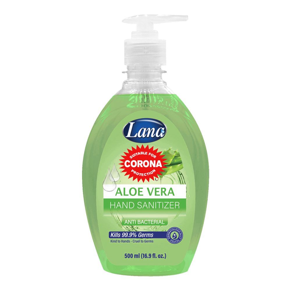 Lana Aloe Vera Hand Sanitizer, Pump, 500ml 