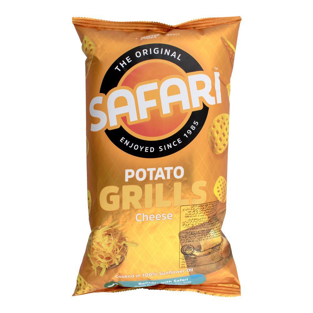 Safari Potato Grills Cheese Chips, 125g