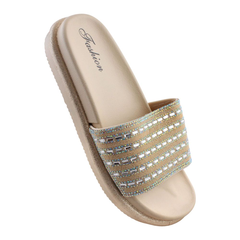 Buy Women's Slippers, A-7, Gold Online at Special Price in Pakistan ...
