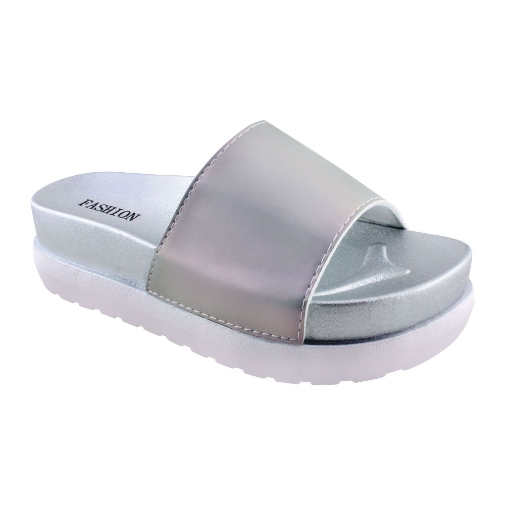 Women's Slippers, B-8, Silver