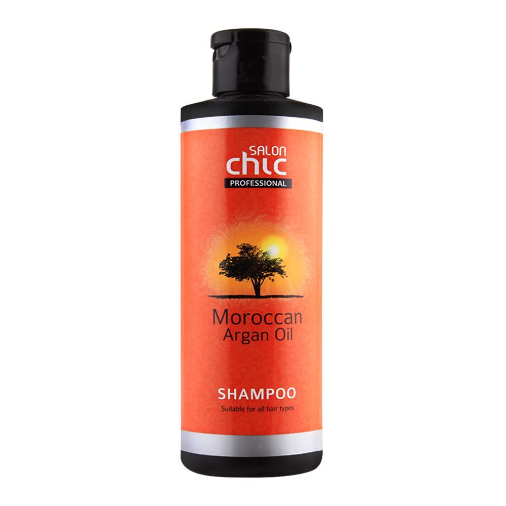 Salon Chic Professional Moroccan Argan Oil Shampoo, All Hair Types, 250ml