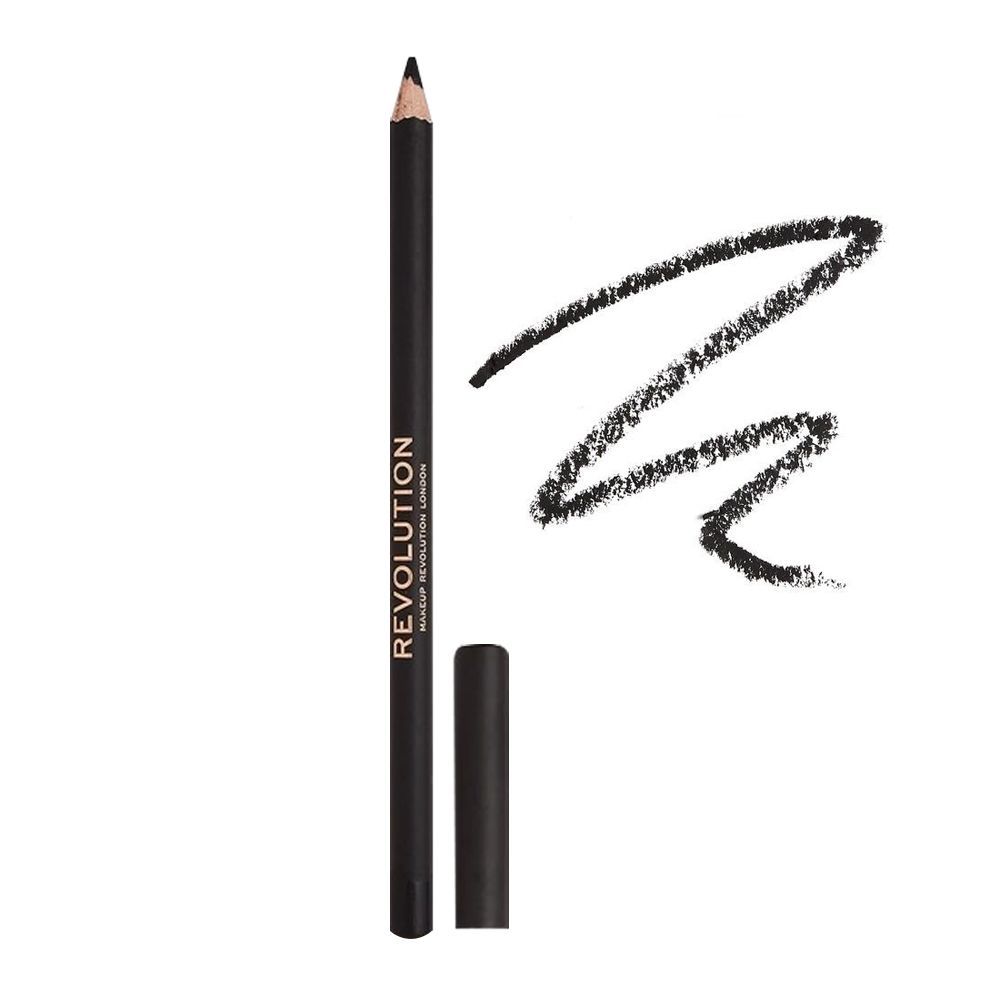 Makeup Revolution Kohl Eyeliner Pencil, Black