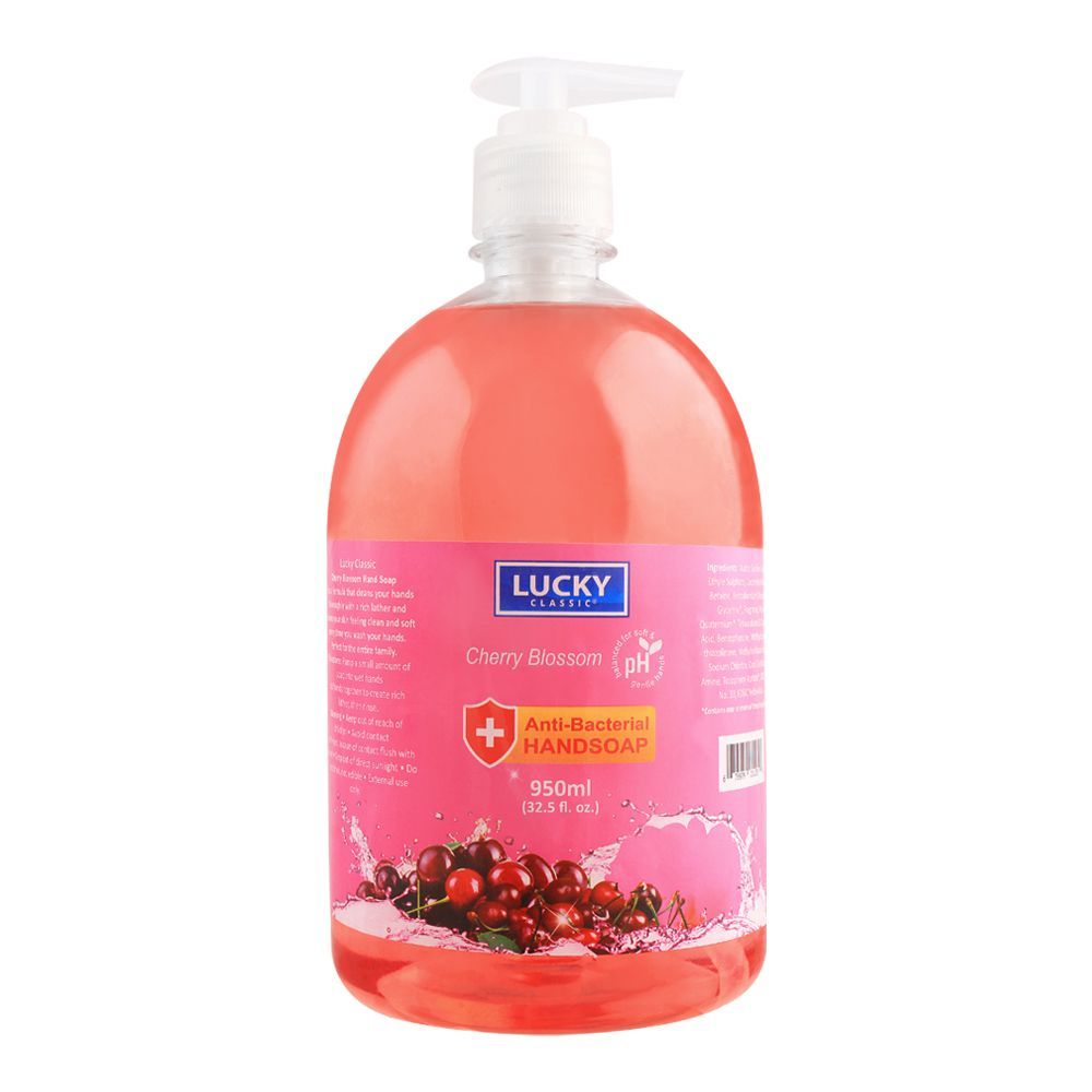 Lucky Cherry Blossom Anti Bacterial Hand Soap, 950ml
