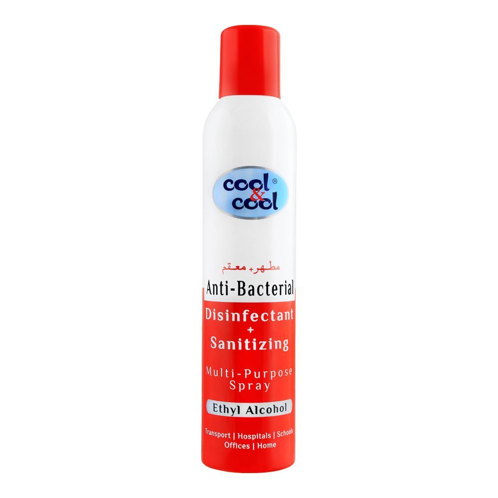 Cool & Cool Anti-Bacterial Disinfectant + Sanitizing Spray, 300ml
