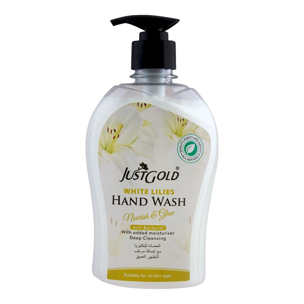 Just Gold White Lilies Anti-Bacterial Hand Wash, 500ml