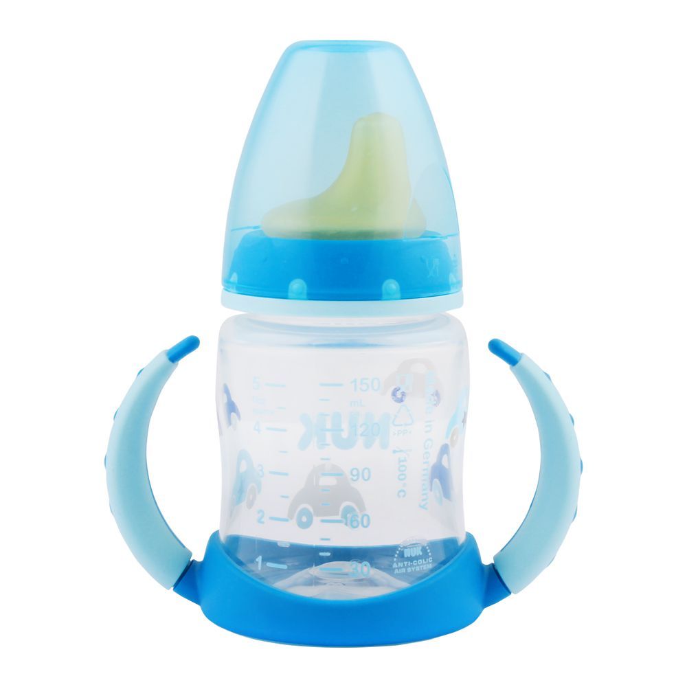 Nuk First Choice Learner Feeding Bottle, Blue, 6m+, 150ml, 10215264