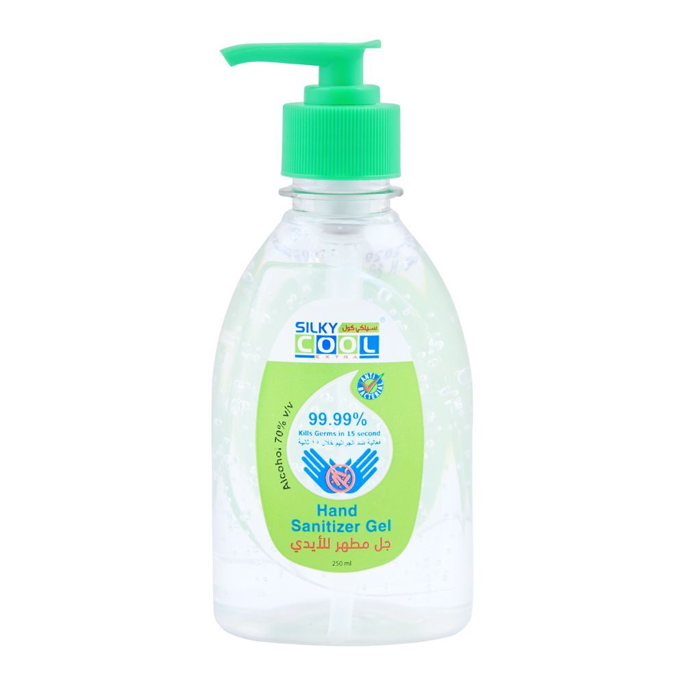Silky Cool Extra Hand Sanitizer Gel, 70% Alcohol, 250ml