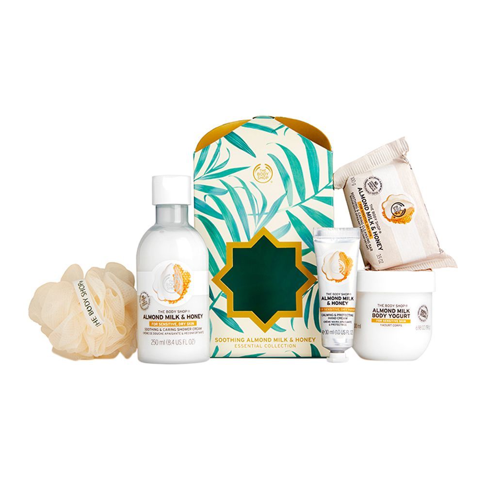 The Body Shop Soothing Almond Milk & Honey Essential Collection Gift Set, 91848
