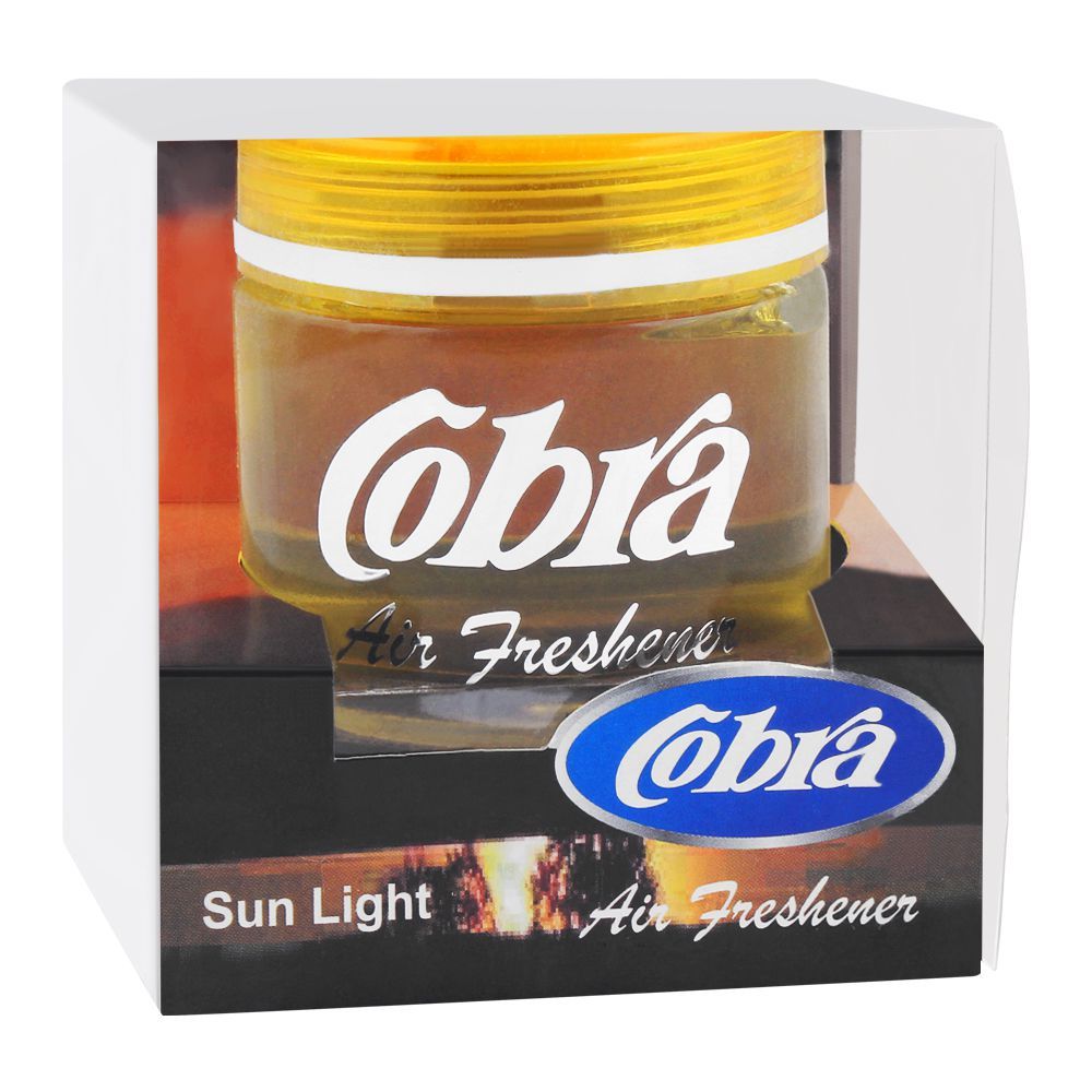 Cobra Glass Gel Air Freshener, Sun Light, 60ml