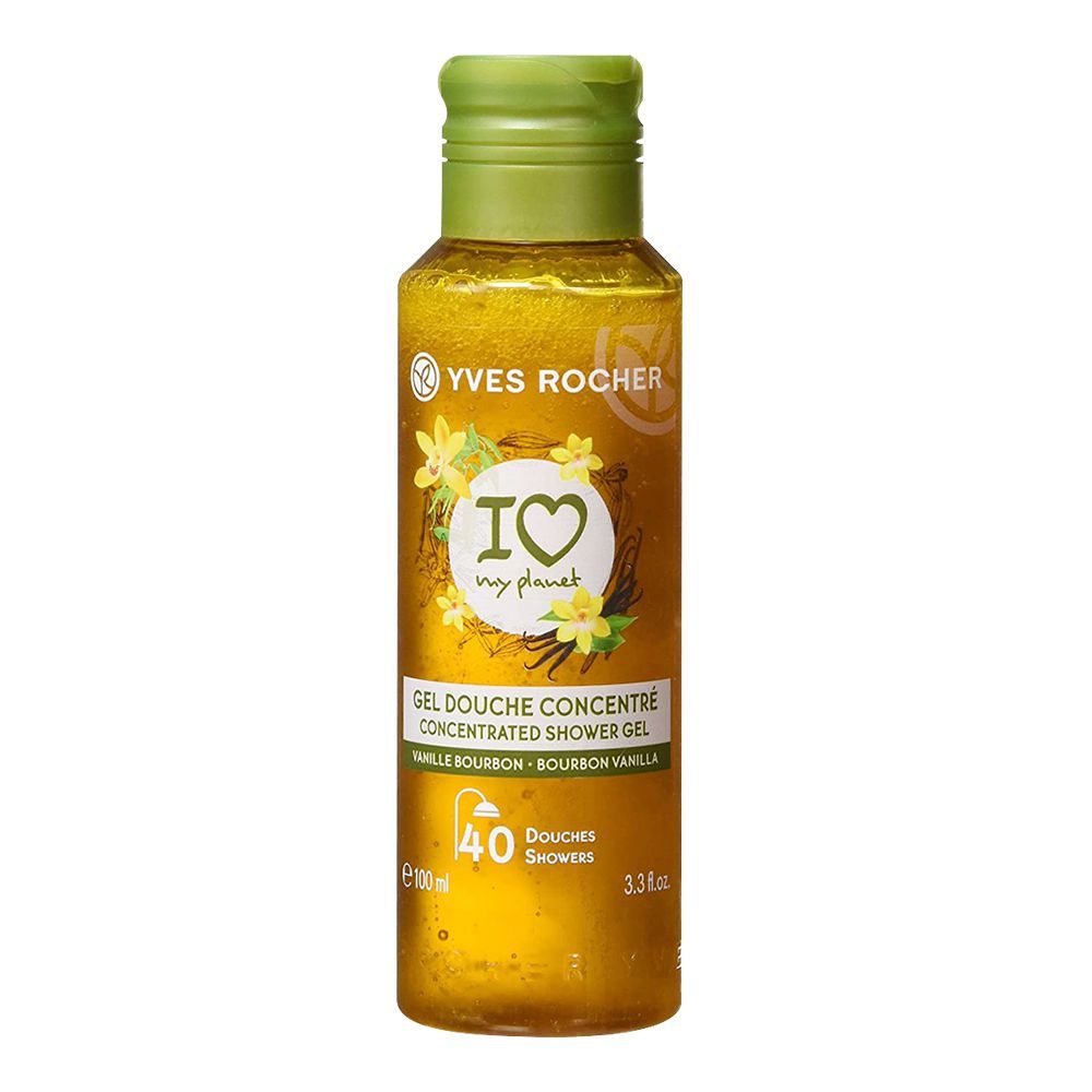 Yves Rocher I Love My Planet Concentrated Shower Gel, Bourbon Vanilla, 100ml
