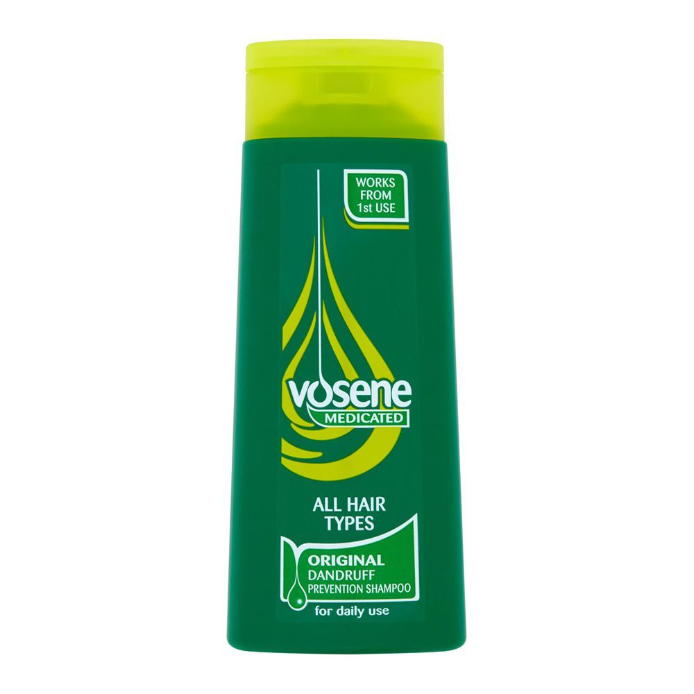 Vosene Medicated Original Dandruff Prevention Shampoo, All Hair Types, 250ml