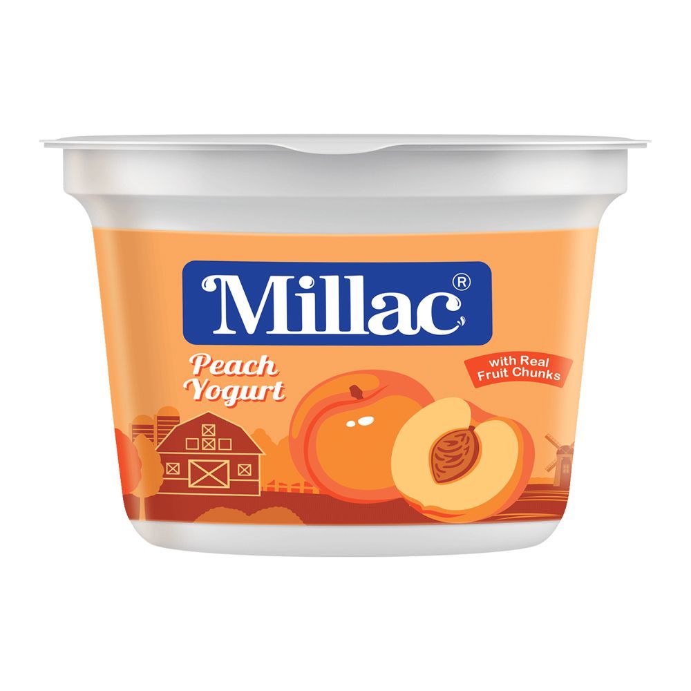 Millac Peach Fruit Yogurt, 100g