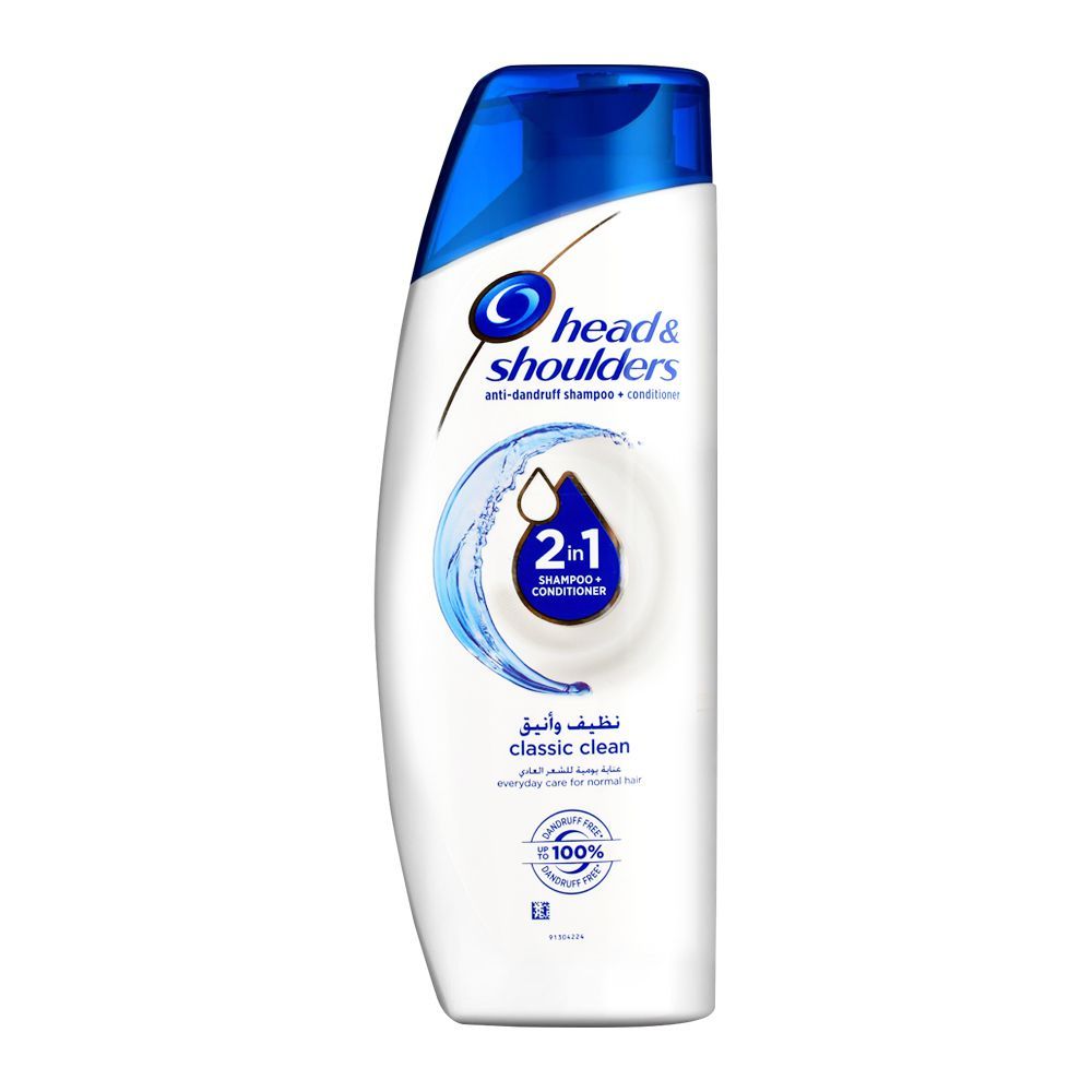 Head & Shoulders 2-In-1 Classic Clean Anti-Dandruff Shampoo + Conditioner, 360ml