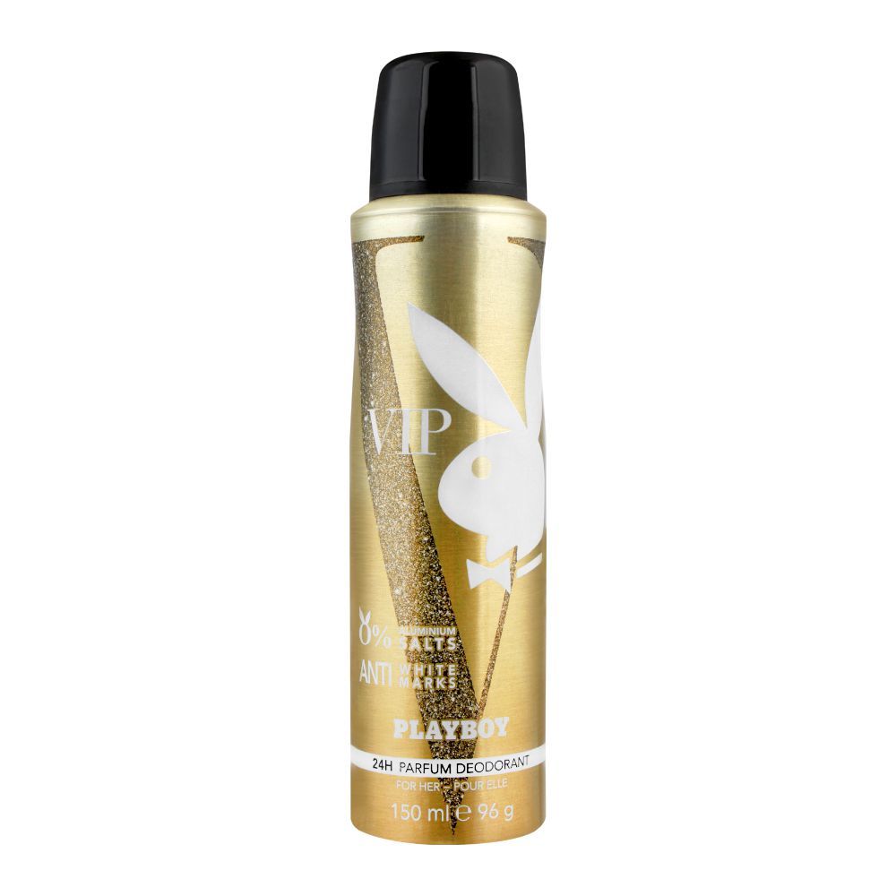 Playboy VIP Anti-White Marks Deodorant Spray, For Women, 150ml