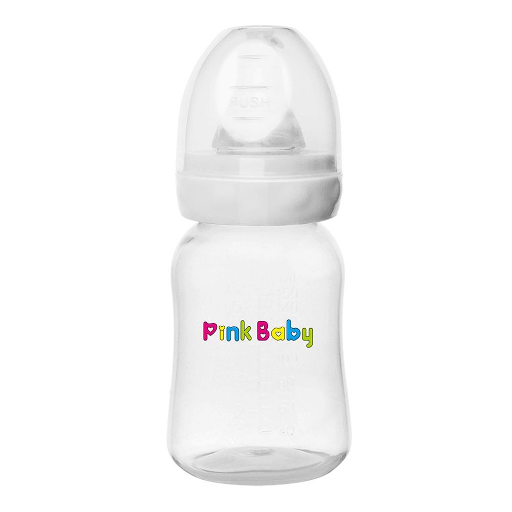 Pink Baby Superior-PP Standard Feeding Neck Bottle, 3m+, Middle Flow, 150ml, SN-102