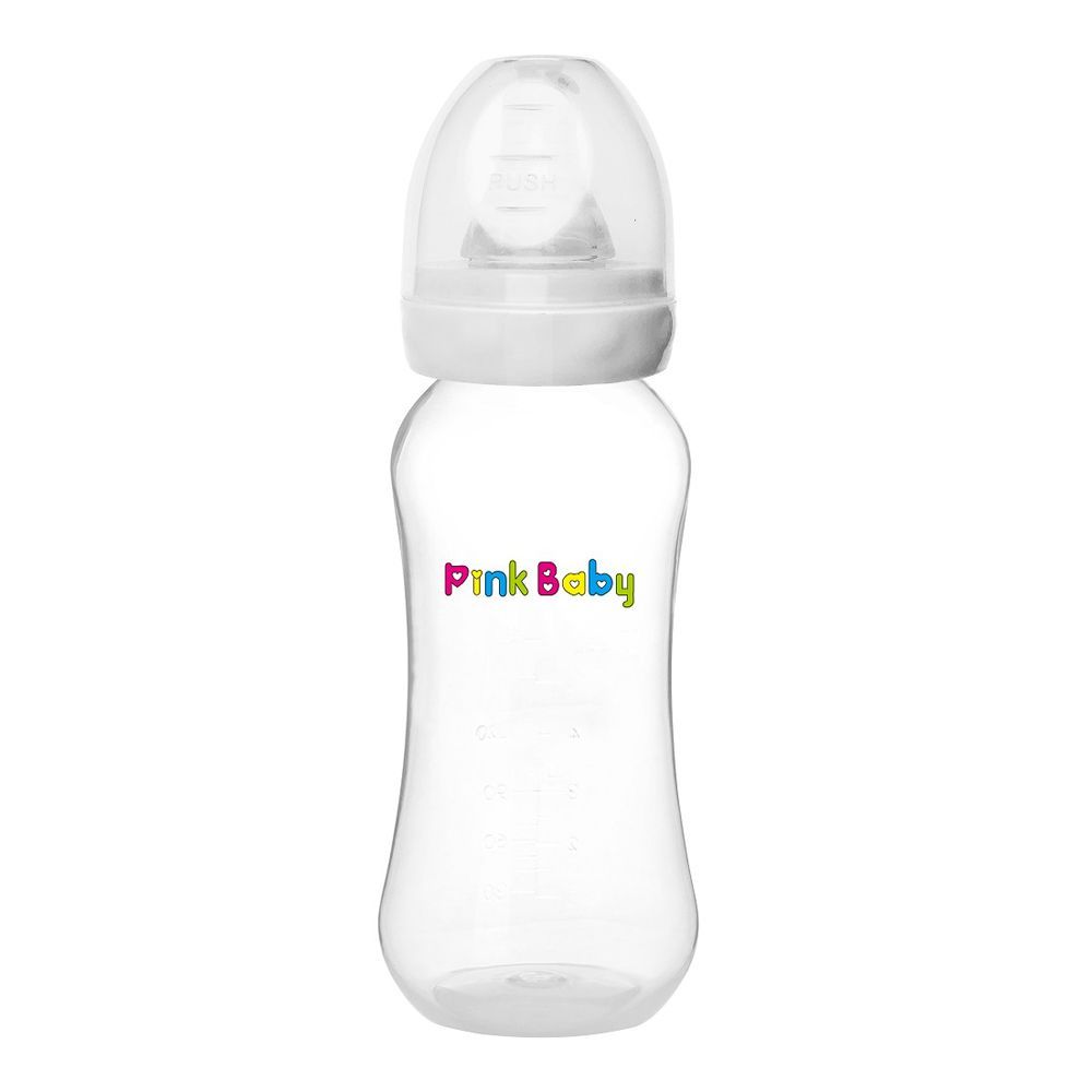 Pink Baby Superior-PP Standard Neck Feeding Bottle, 6m+, Large Flow, 240ml, SN-103