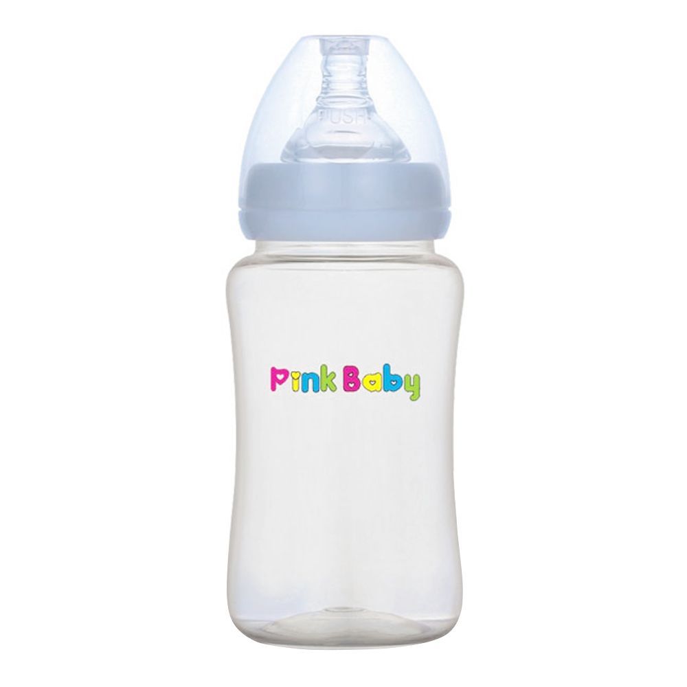 Pink Baby Superior-PPSU Wide Neck Feeding Bottle, 6m+, Large Flow, 240ml, WN-107
