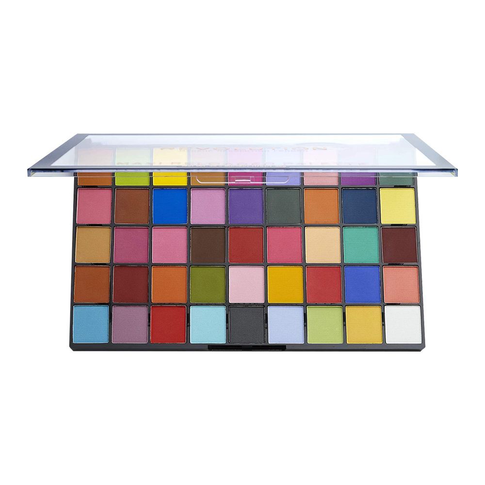 Makeup Revolution Maxi Reloaded Eyeshadow Palette, Monster Mattes, 45 Pieces