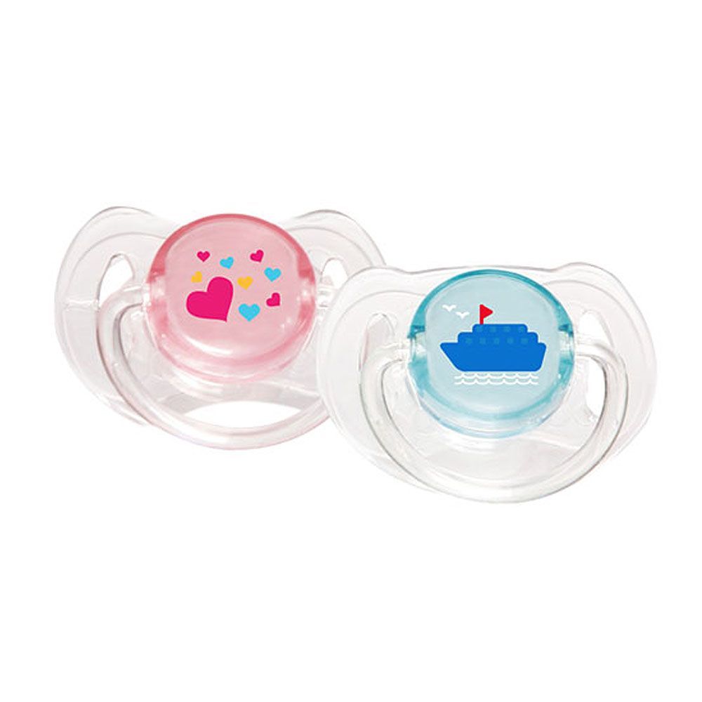 Pink Baby Classic Style Orthodontic Silicone Pacifier, 6-18m, 2-Pack, A-215