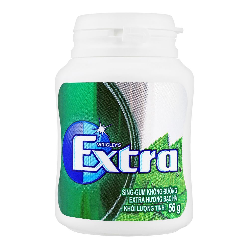 Wrigley's Extra Mint Gum, Bottle, 56g