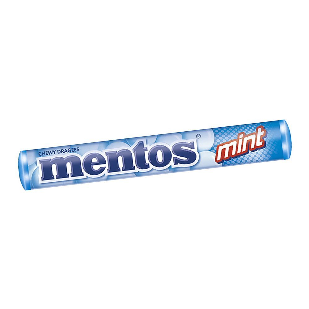 Mentos Chewy Dragees, Mint, Roll, 29g