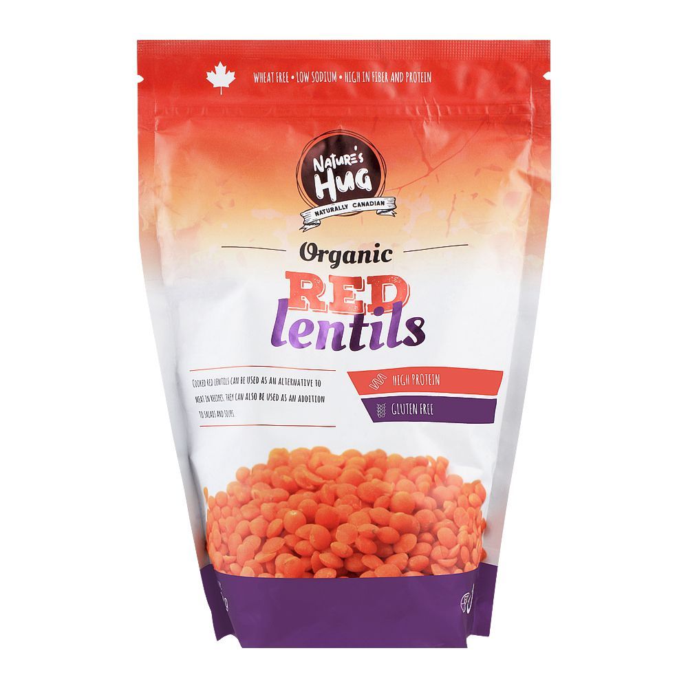 Nature's Hug Organic Red Lentils, 660g