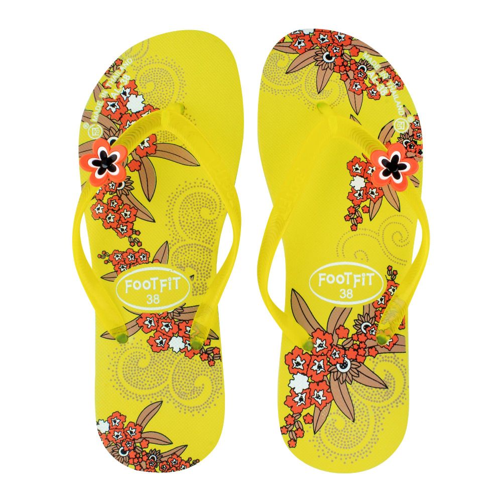 Buy Women's Slippers, AL-38, Yellow Online at Special Price in Pakistan ...