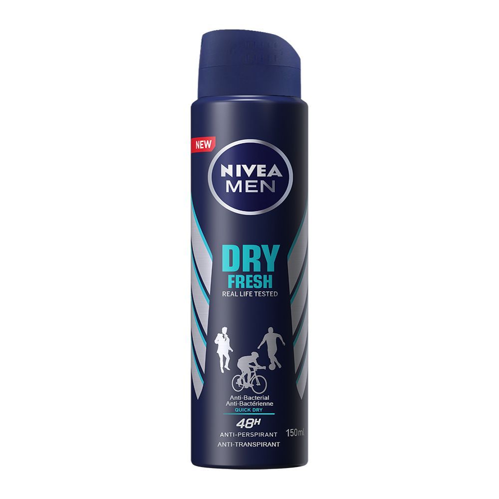 Nivea Men 48H Dry Fresh Quick Dry Anti-Perspirant Deodorant Body Spray, 150ml