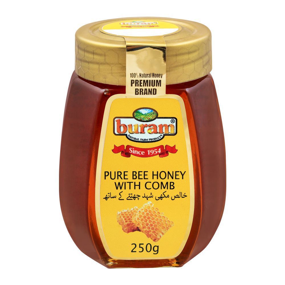 Buram Pure Bee Honey With Comb, 250g