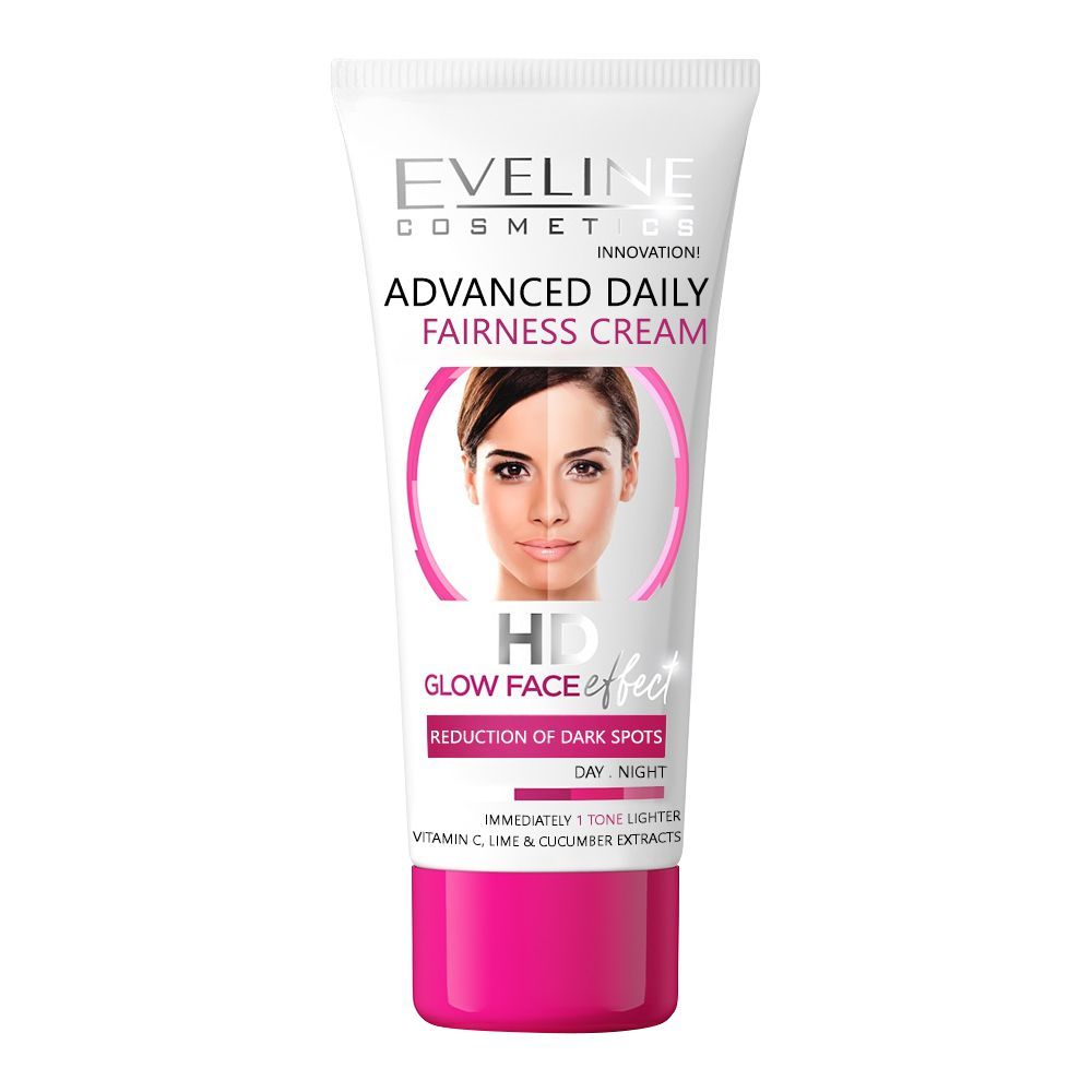 Eveline Advanced Daily HD Glow Face Effect Fairness Cream, Day/Night, 40ml