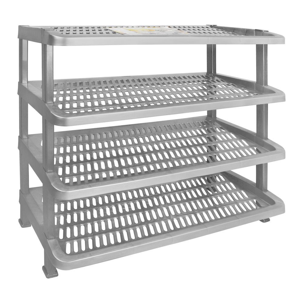 Lion Star Maxi Shoes Rack, 4 Stacks, Gray, A-54