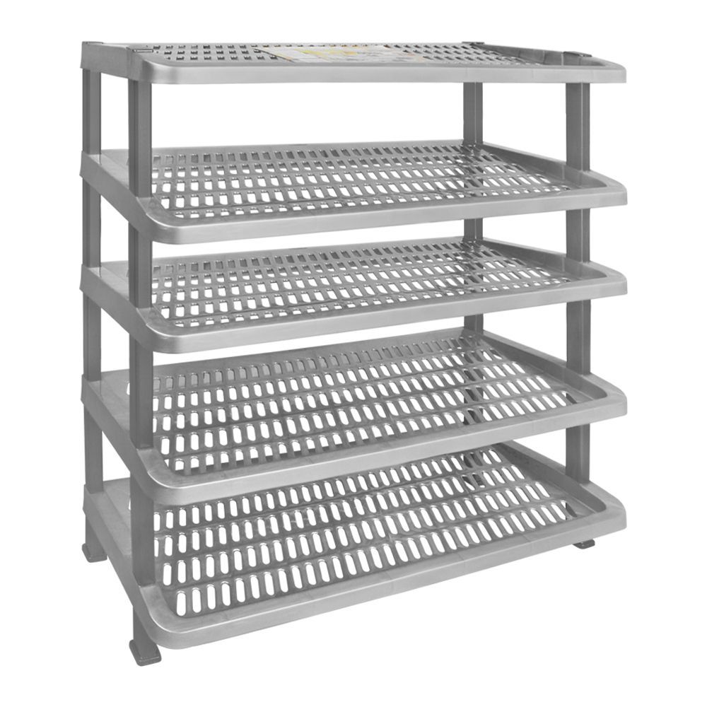 Lion Star Maxi Shoes Rack, 5 Stacks, Gray, A-55