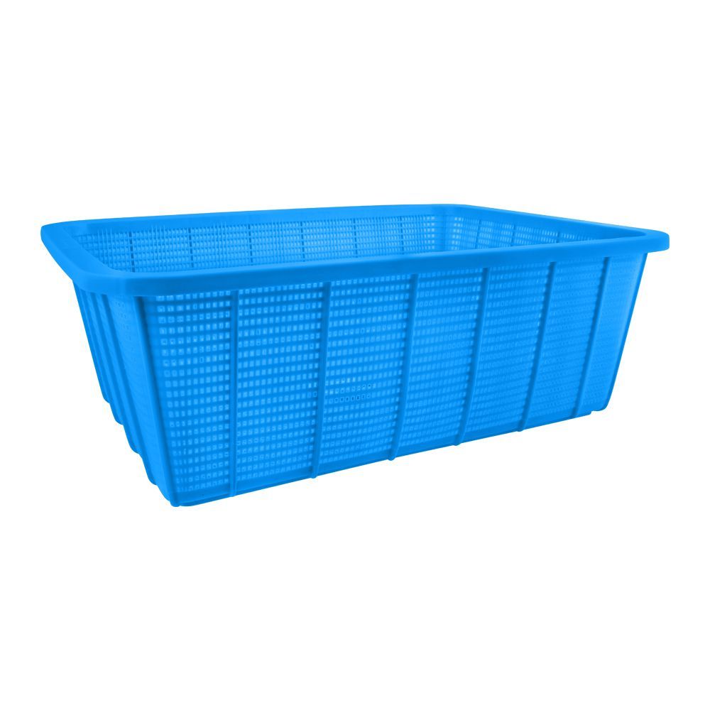Lion Star Square Multi-Purpose Plastic Basket, Blue, Large, BW-28